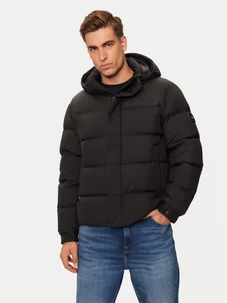 Tommy Hilfiger Пухено яке черен