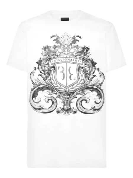 Tricou Billionaire cu imagine alb