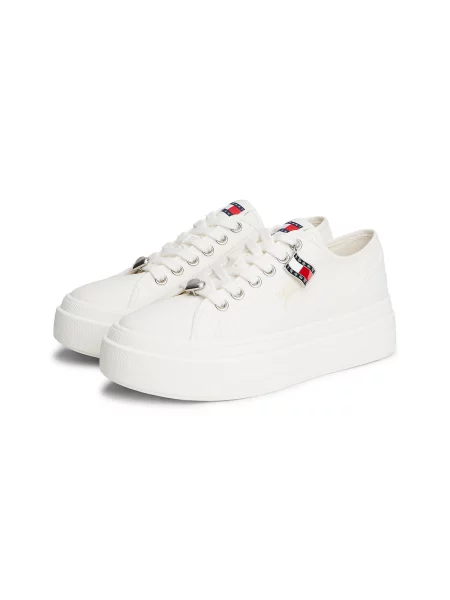 Tommy Jeans Nízke tenisky nebielená biela