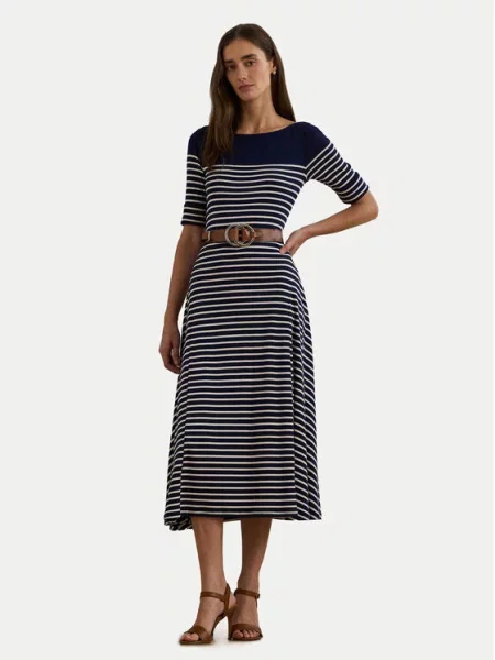 Vsakodnevna obleka LAUREN RALPH LAUREN modra