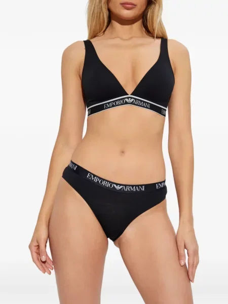 Chiloți briefs Emporio Armani cu autograf negru