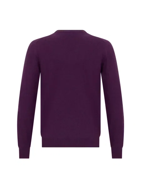 Sweter Fedeli z kaszmiru fioletowy