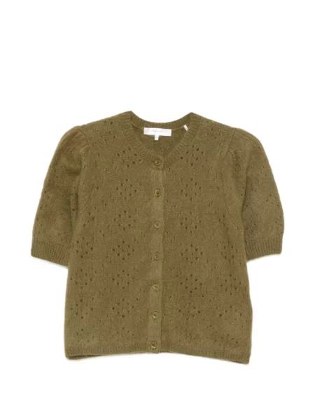 Scurt cardigan Frame tricotate verde