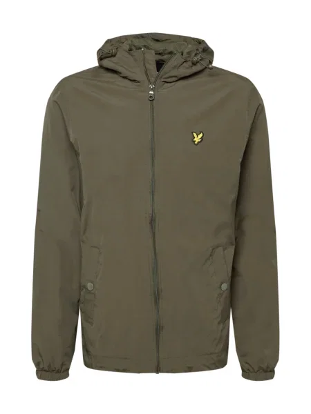 Geacă Lyle & Scott cu glugă verde