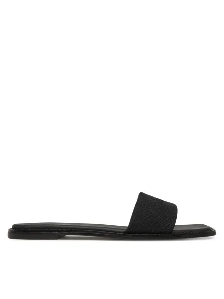 Papucs Calvin Klein Flat Slide He fekete