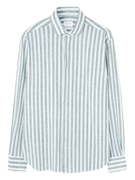 Pruhovaná košile Xacus zelená