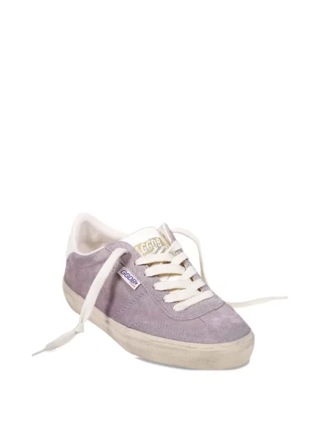 Велурени маратонки Golden Goose с връзки виолетово