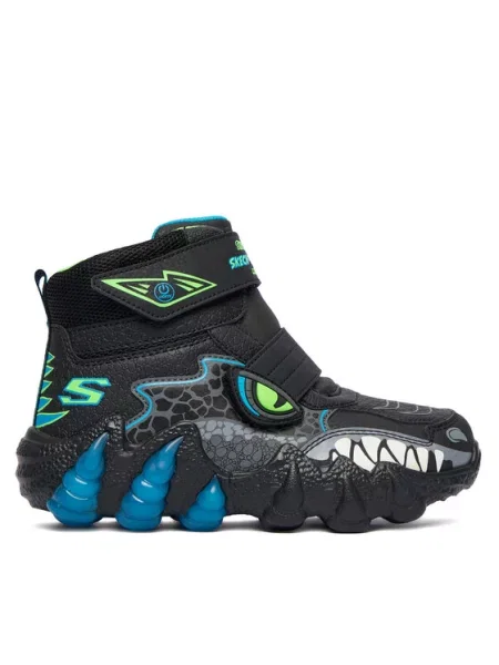 Skechers Škornji za sneg Skech-O-Saurus Lights BKLM črna