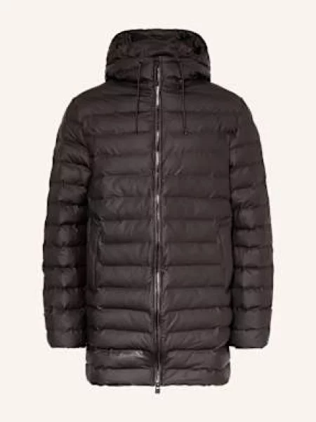 Rains Płaszcz Pikowany Lohja schwarz czarny