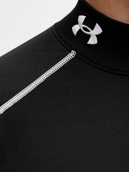 Лонгслів для тренувань Under Armour Cold Weather Grid однотонна чорний