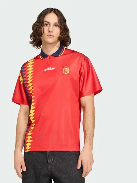 Поло adidas перероблений червоний