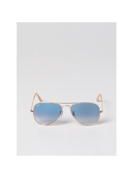 Okulary przeciwsłoneczne Ray-Ban Aviator Classic arista gold/light blue żółte