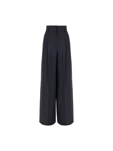 Spodnie Max Mara Studio niebieskie