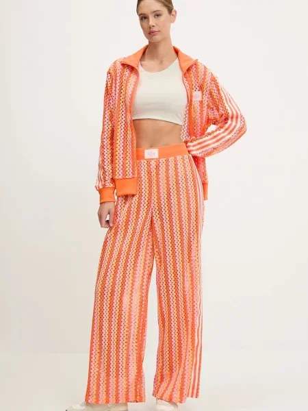 Adidas Originals bluza Firebird wzorzysta pomarańczowy