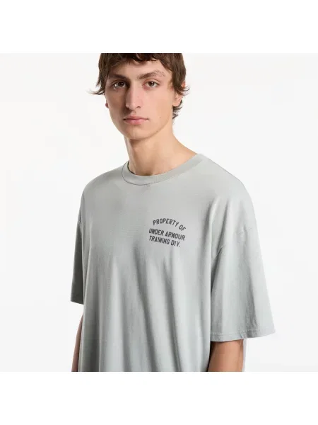 T-shirt Under Armour M HWT Property OF SS Titanium/ Castlerock M