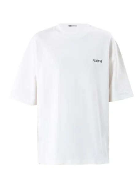 VAMOS CLO Tricou Hesperis gri / murdar alb