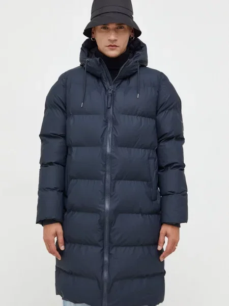 Rains kurtka Jackets granatowy zimowa niebieska