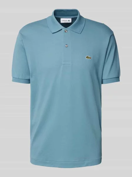 Lacoste koszulka polo Mężczyźni jednolity 4 niebieski