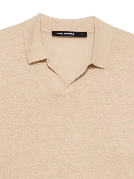 Gulerat tricou polo Karl Lagerfeld