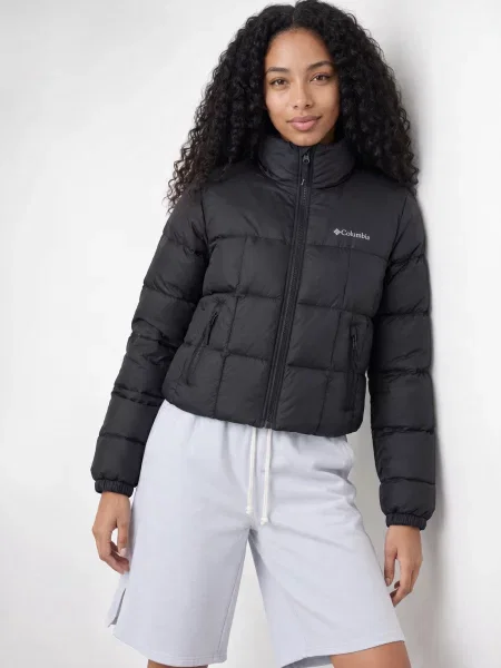 Dámska zateplená bunda Columbia Puffect III Cropped black čierna