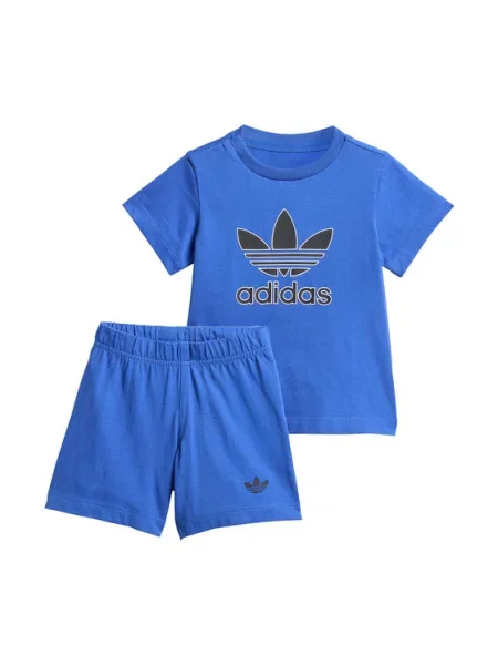 Adidas Набір футболка та шорти Big Logo Execution Голубий
