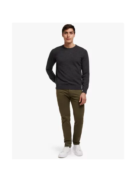 Sweter Brooks Brothers z kaszmiru szary