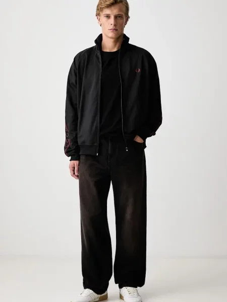 Fred Perry tricou basic din pentru bărbați negru