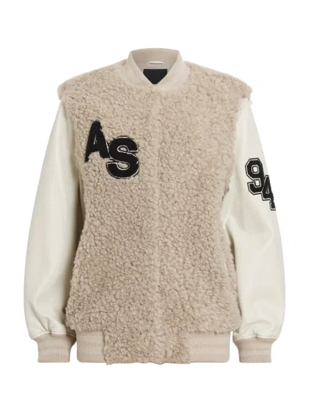 AllSaints geacă VALERIE femei de tranziție oversize bej