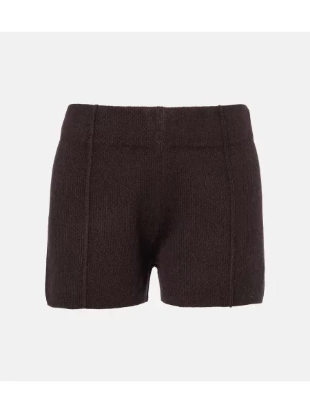 Pantaloni scurți Jardin Des Orangers de lână maro