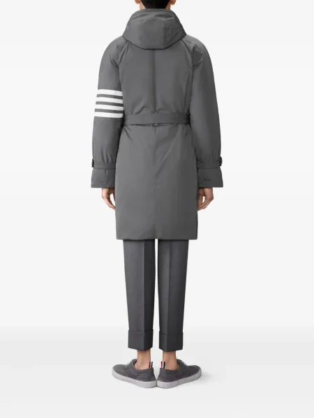 Geacă cu puf Thom Browne cu glugă gri