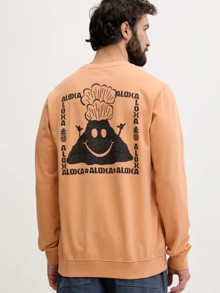 Hurley pulover bombažen SIDER oranžna
