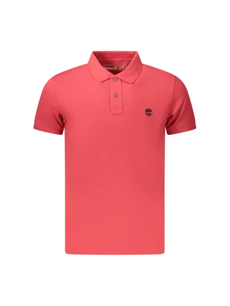 Koszulka polo Timberland z krótkim rękawem czerwona