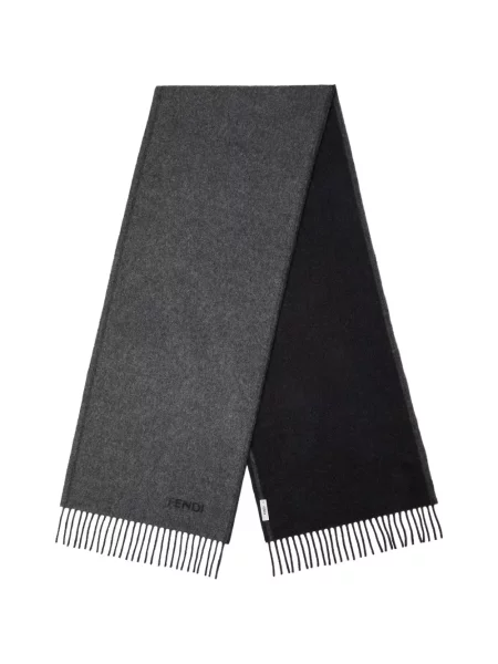 Fular Fendi din cașmir negru
