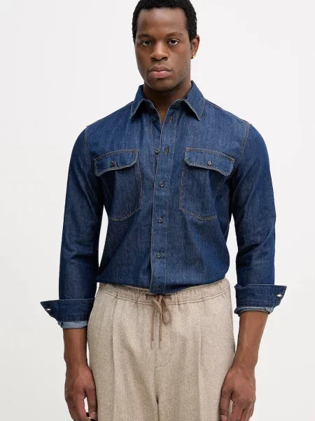 Jeans srajca Sisley modra