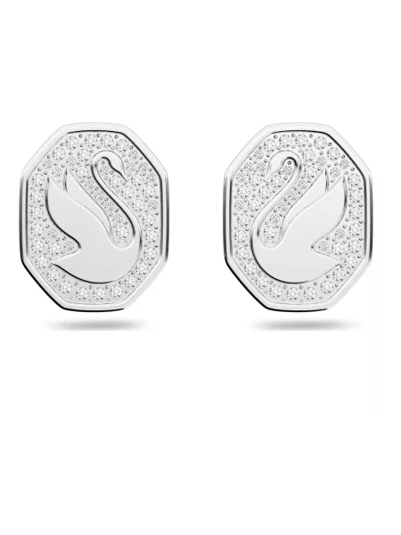 Kolczyki Swarovski szare