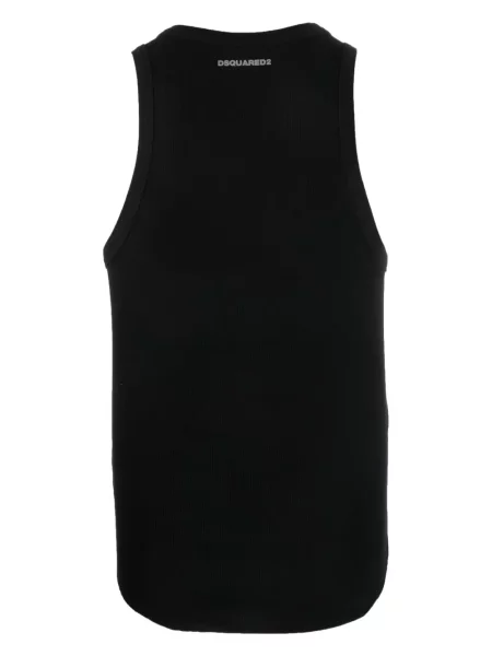 Briaunotas kojines Dsquared2 juoda