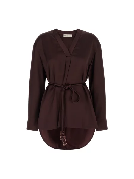 Bluzka Tory Burch asymetryczna czerwona
