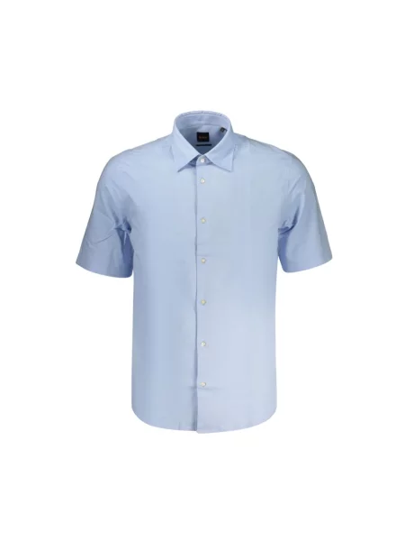 Hugo Koszule Mężczyzna Azzurro Cotton Shirt niebieski