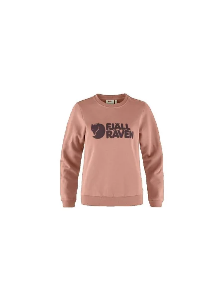 Pulover Fjallraven cu autograf roz