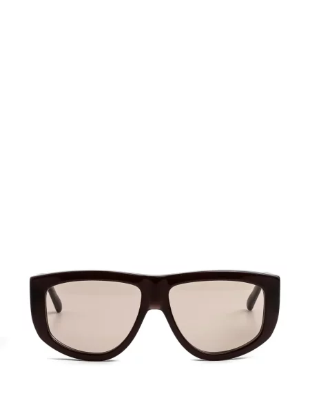 Ochelari de soare Kaleos cu imprimeu geometric maro