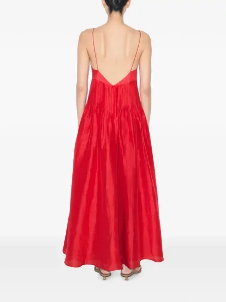 Rochie maxi Tory Burch cu autograf roșu