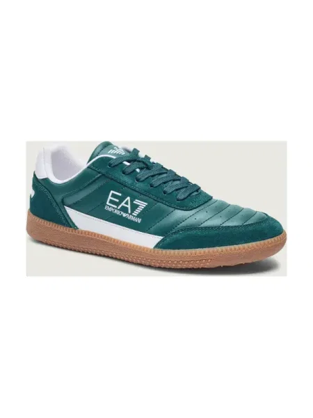 De piele sneakers verde