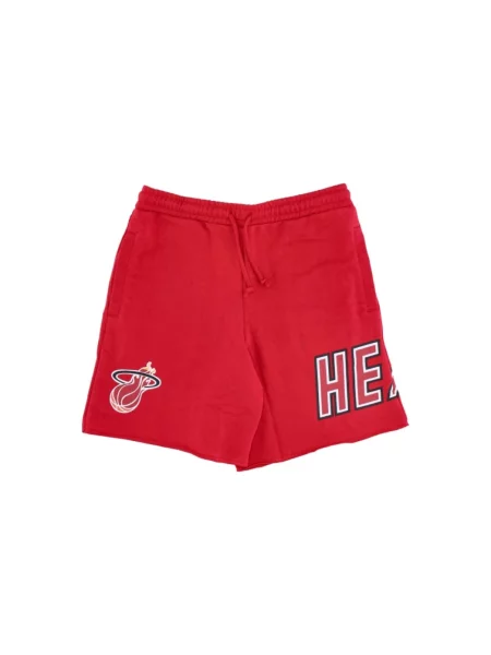 Szorty Mitchell & Ness frotte czerwone