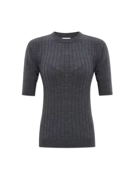 Sweter Bottega Veneta wełniany szary