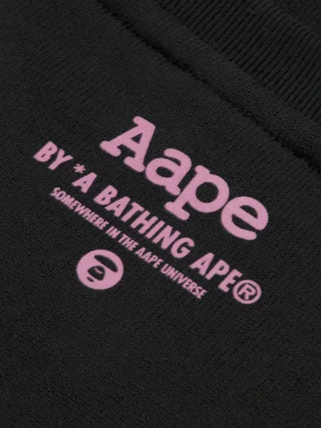 Hanorac Aape By A Bathing Ape cu broderie cu model camuflaj negru