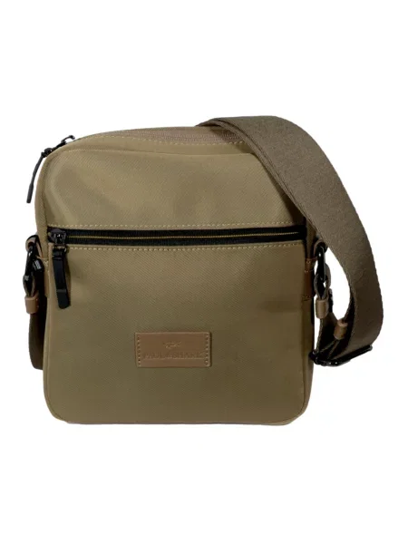 Torba crossbody Paul & Shark z logo beżowa