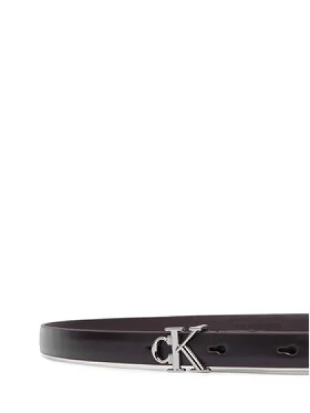 Calvin Klein Nadrágszíj Round Ck Buckle Smooth fekete