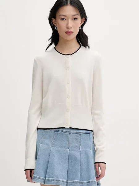 From Future cardigan pentru femei din cașmir bej