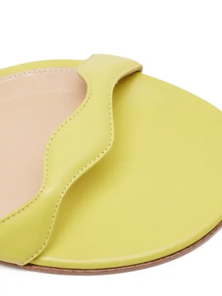 Sandale Gianvito Rossi din piele fără toc verde