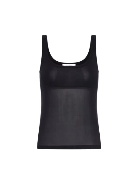 Top Max Mara bez rękawów czarny
